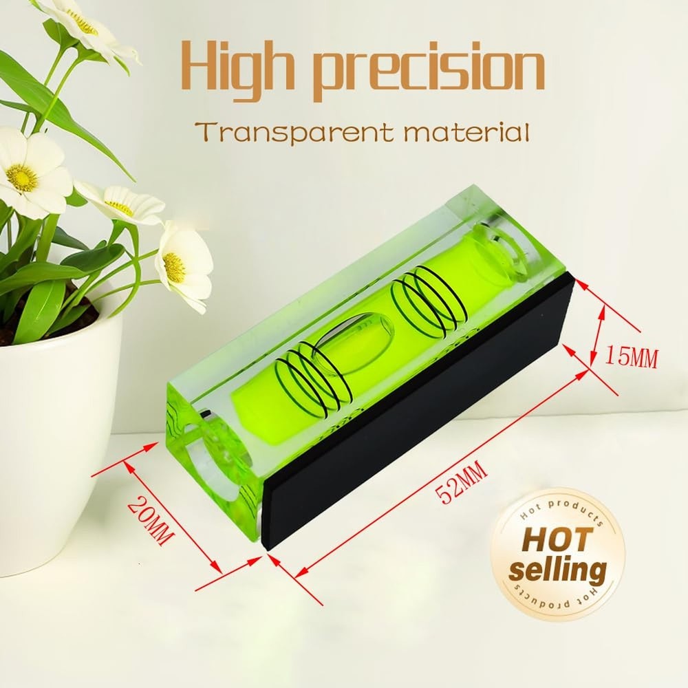 Mini Level Bubble Small Horizontal Bubble Three Line Horizontal Pearl Level M...