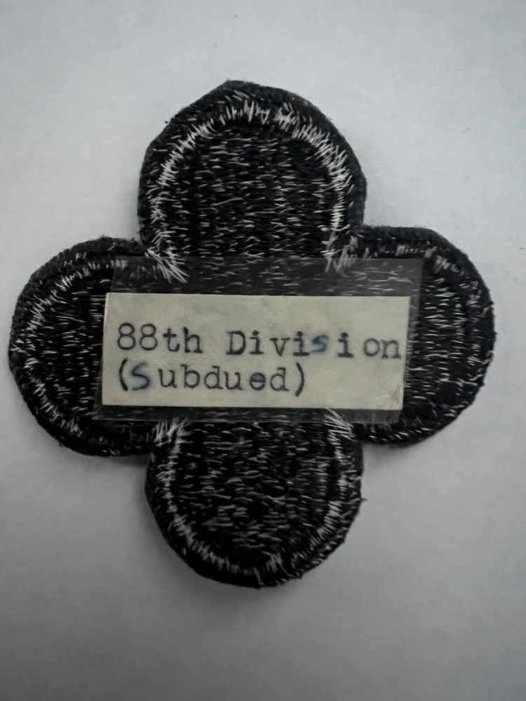 88th Division Subdued US Army Patch