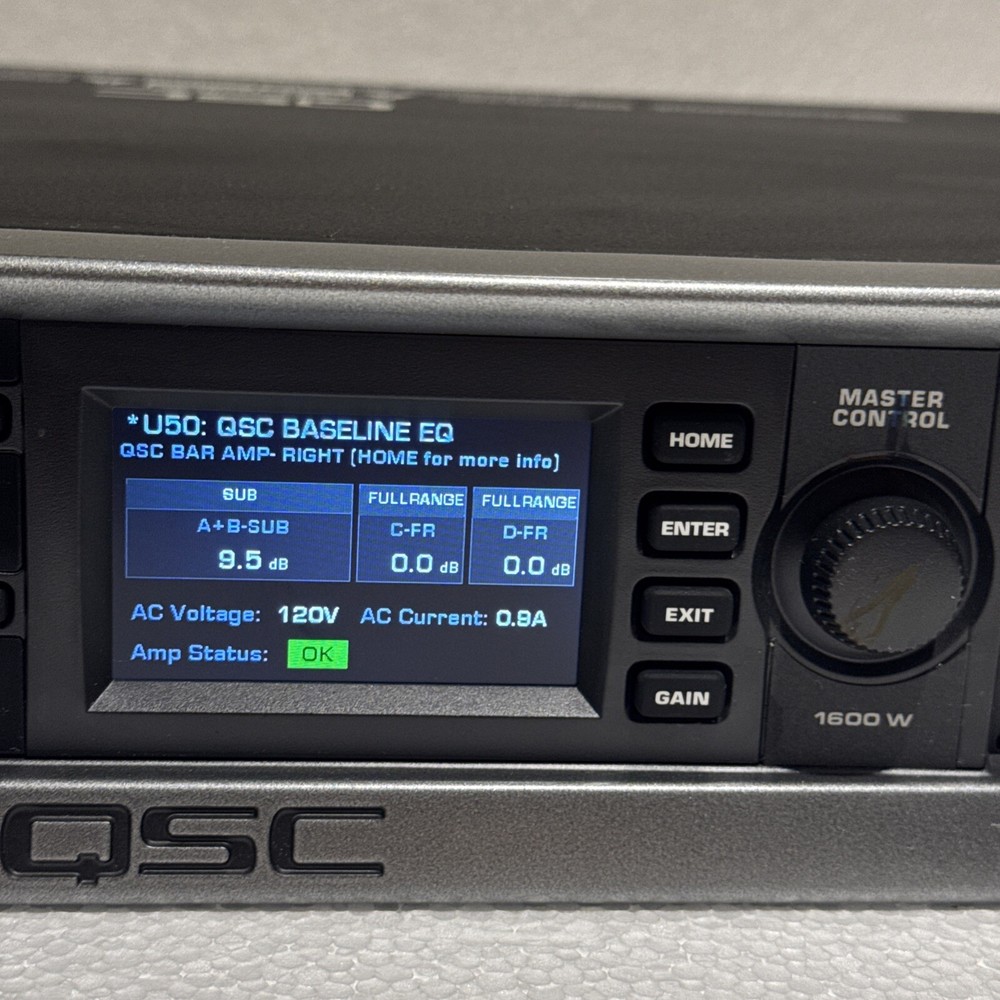 QSC CXD4.2 , 4 Channel Network Processing Amplifier