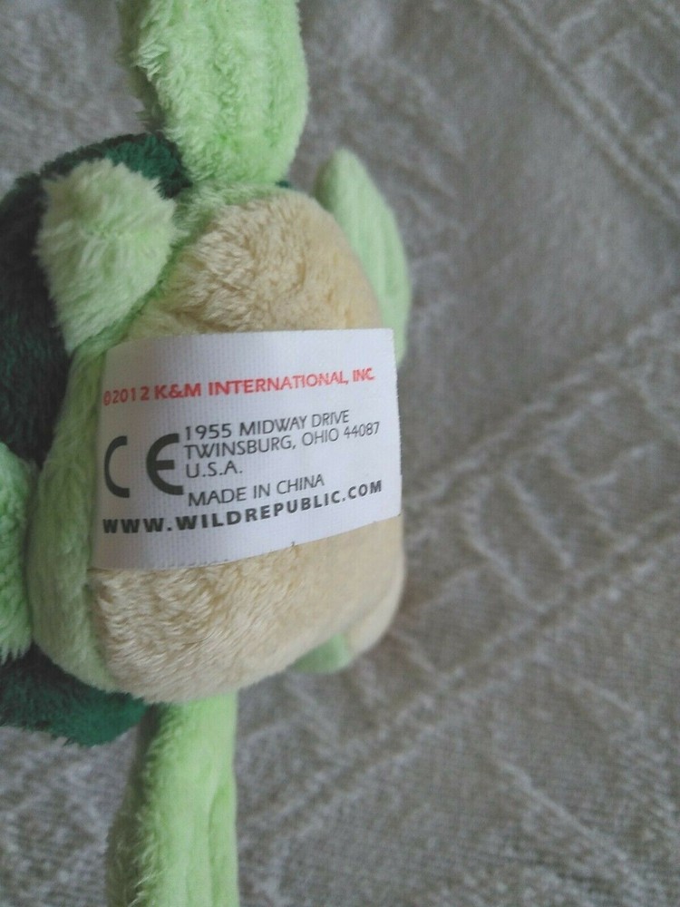 Plush Wild Republic Green Turtle 5" From 2012
