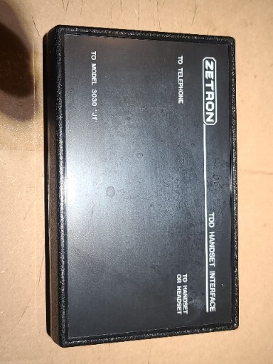 Zetron TDD Phone Telephone Dispatch Handset Interface Model 3030 J1