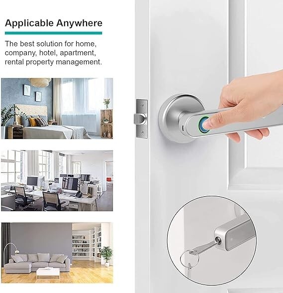 Fingerprint Door Lock Touchscreen Biometric Keyless Entry