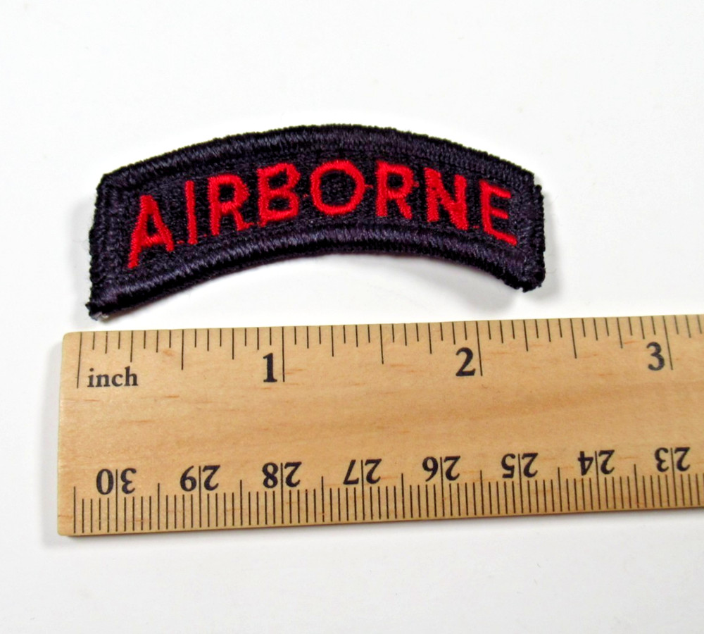 Airborne Vintage Military Rocker Tab Embroidered Sew On Patch