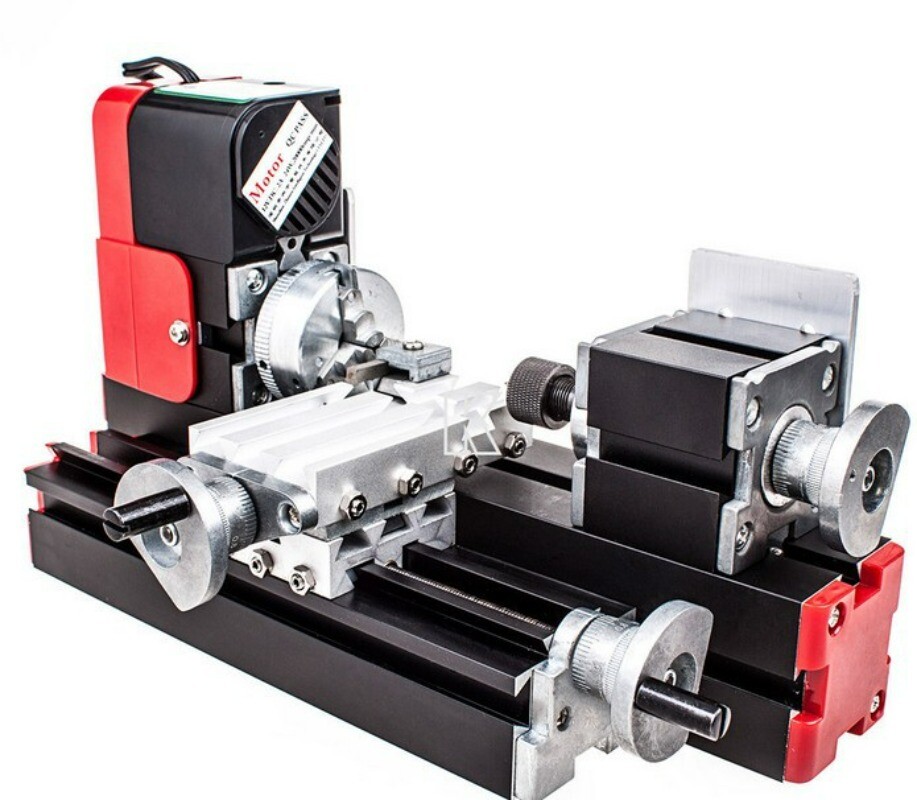 24W Micro Single Lathe Micro Combination Machine, Single Lathe DIY Tools