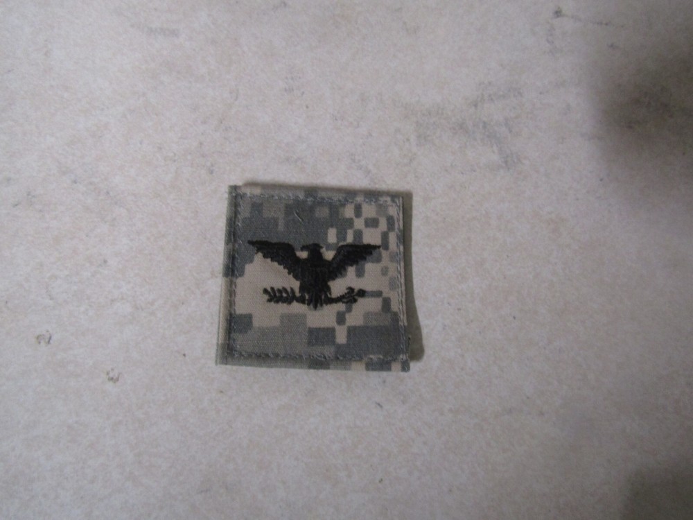 MILITARY PATCH HOOK & LOOP DIGITAL ACU APPROX 2X2 FULL BIRD COLONEL