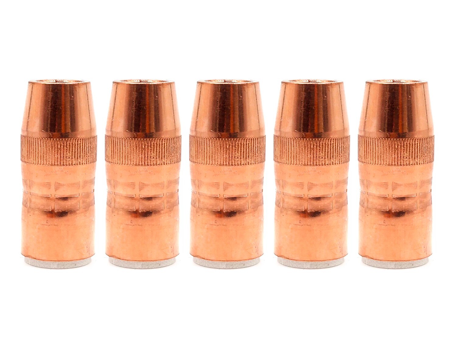 5-PK N-5818C Nozzle Centerfire Large 5/8", 1/8" Recess For Bernard Mig Gun
