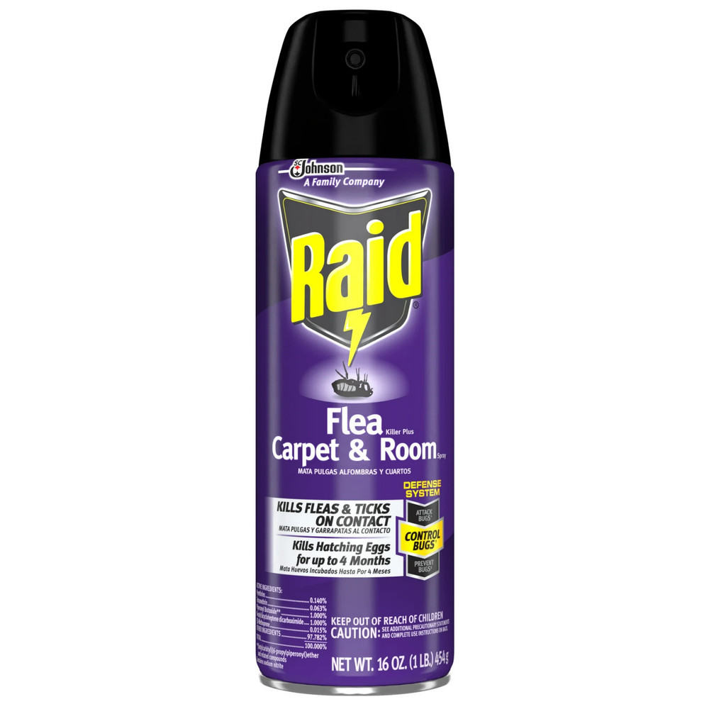Raid Flea Killer Plus 16 oz Carpet Room Spray - Bug Spray Kills Flea Eggs
