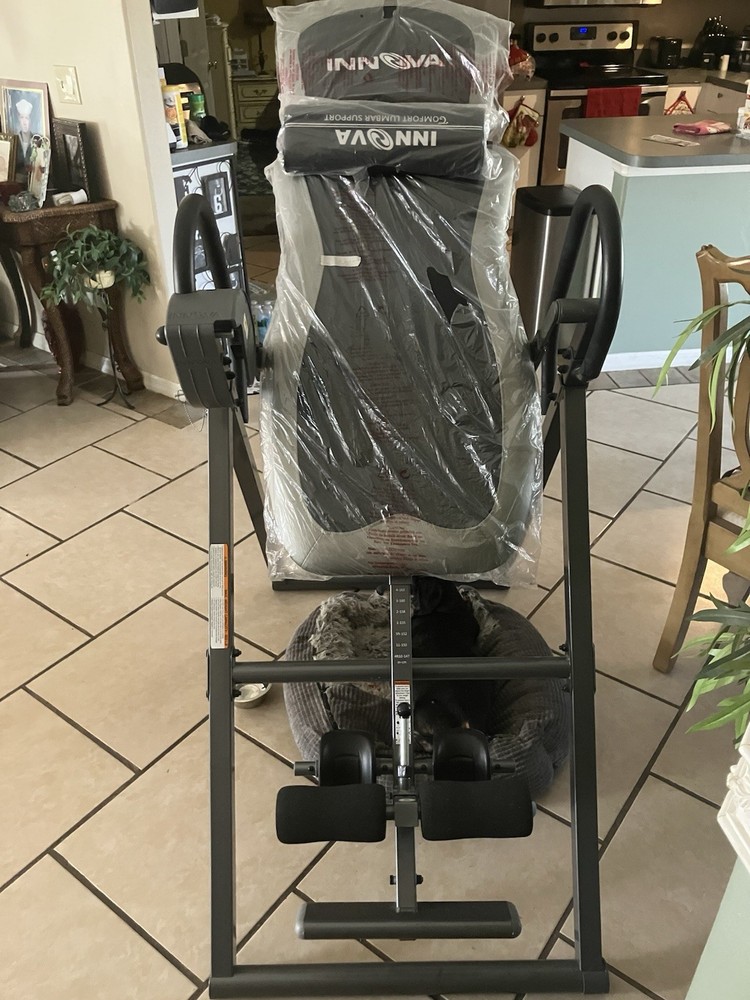 Innova ITX9800 Inversion Table Adjustable Headrest Black/Gray