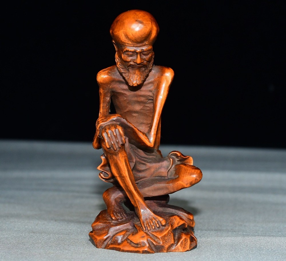 Boutique small leaved boxwood thin bone Arhat decorations