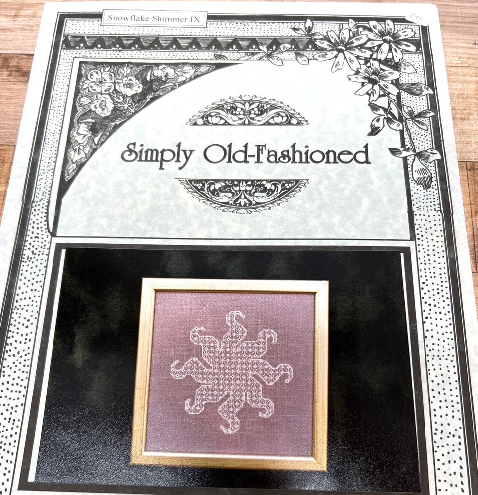 Snowflake Shimmer IX Embroidery Pattern Only Needlework Cross Stitch