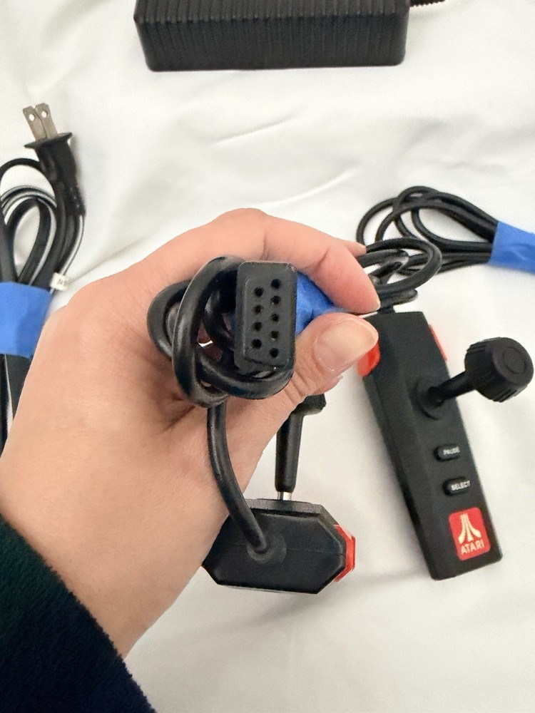 Atari Black Classic Joystick Controllers with Power Adapter