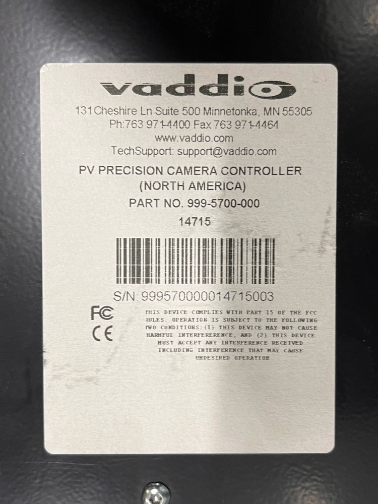 Vaddio 999-5700-000 Production VIEW PV Precision Camera Controller