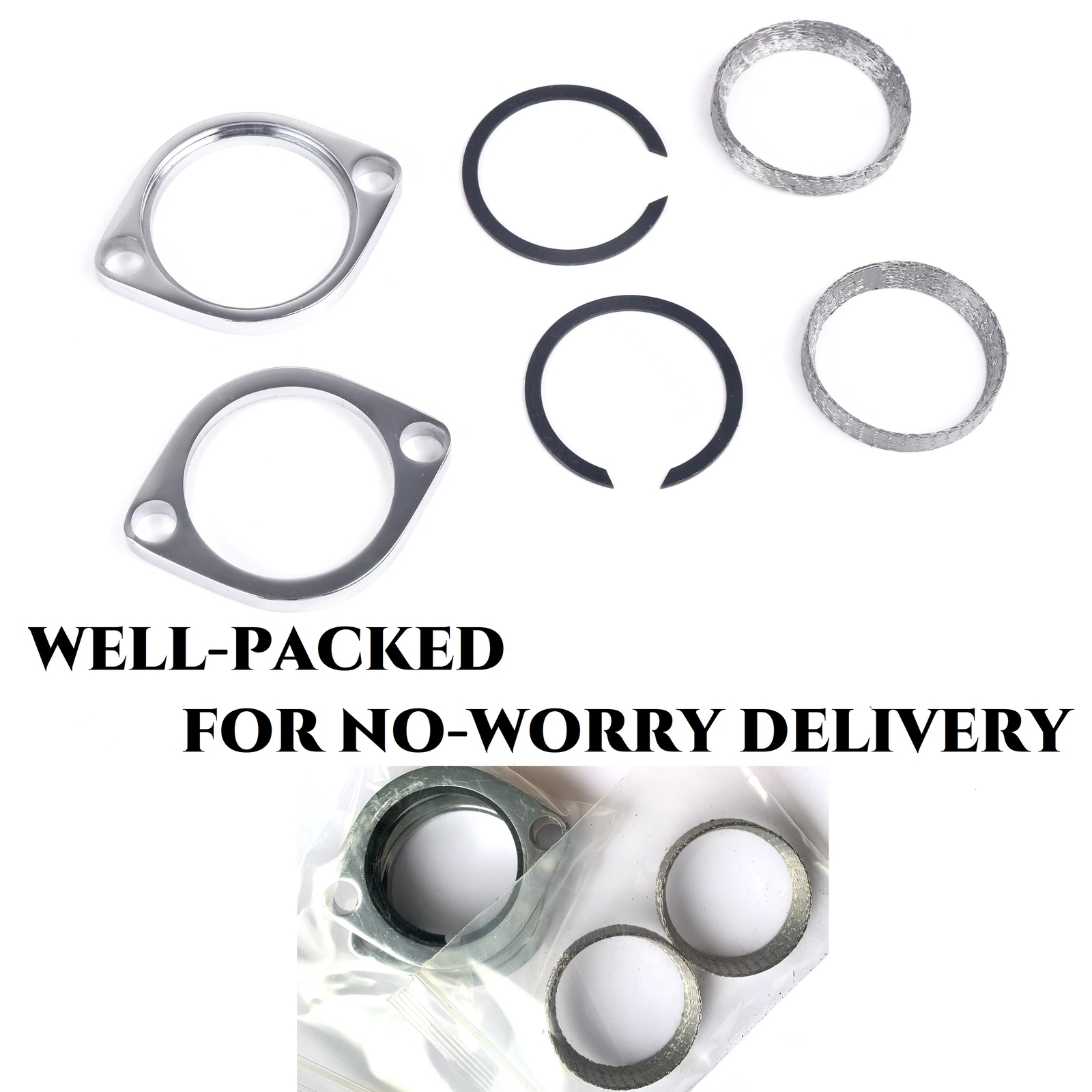 Exhaust Flange Kits Tapered Gaskets For Harley 1984-present Big Twin Sportster