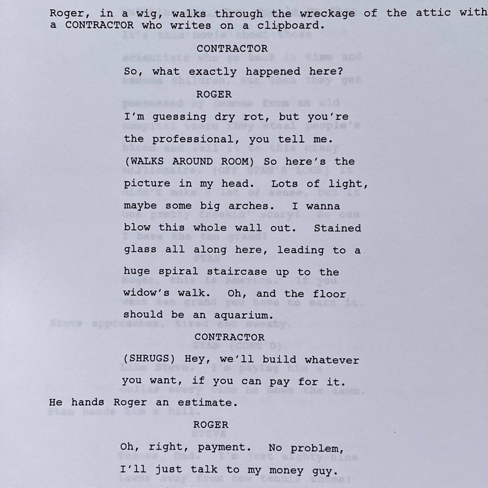American Dad Original 2006 Production Used Table Draft Script A House Divided