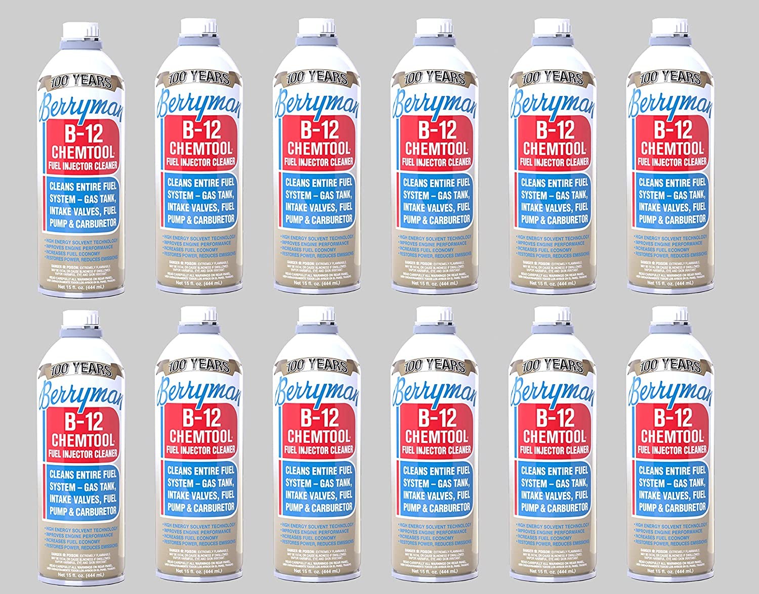 Berryman B-12 Chemtool Fuel Injector Cleaner Fuel System Cleaner 15 oz 0116-12pk