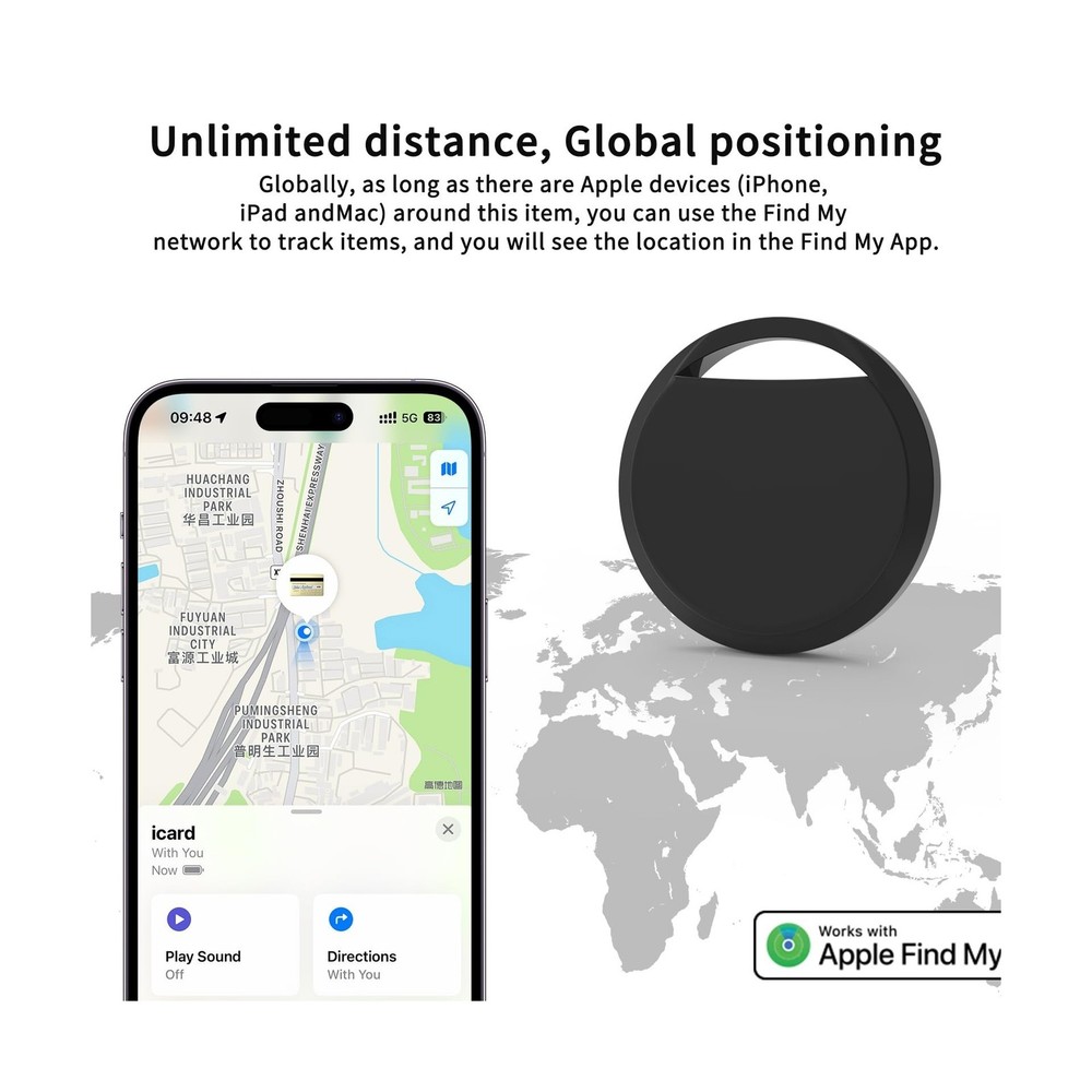 Air Tracker Tags 4 Pack Smart Tag Bluetooth Trackers Work with Apple Find My ...