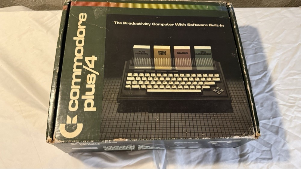 WORKING Commodore Plus/4 In Box With PSU Manuals Retro Vintage Computer Tested