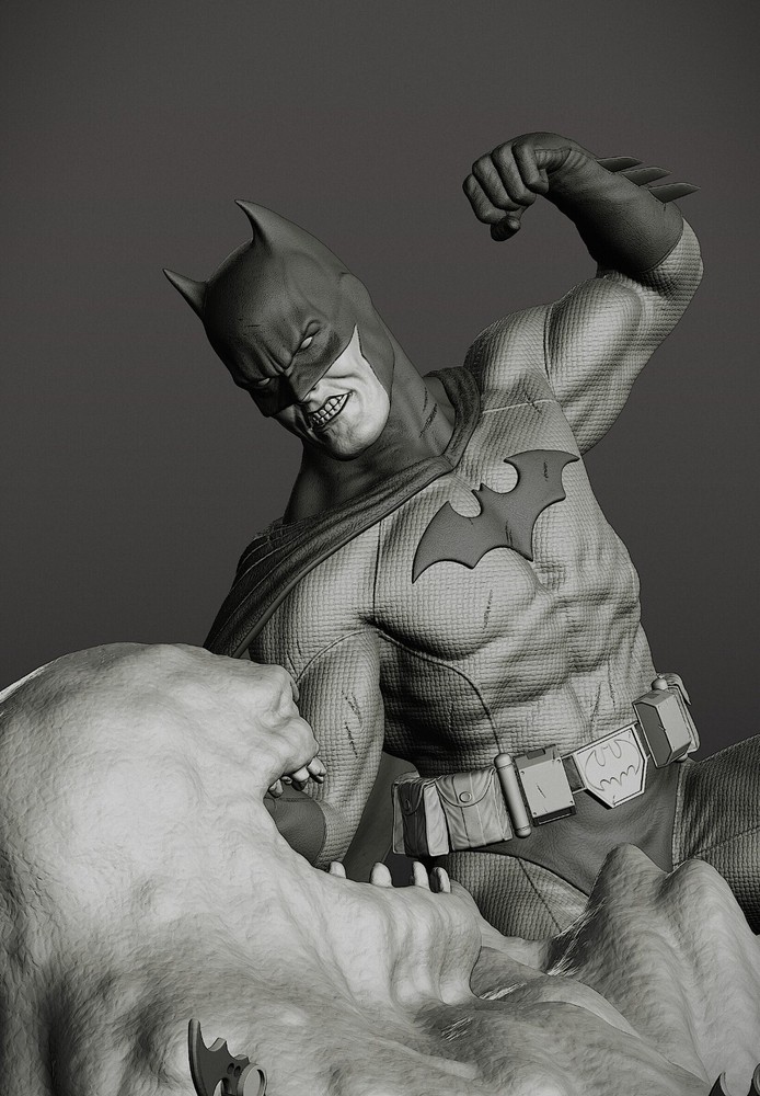 Fichier STL - BATMAN vs CLAYFACE - Digital 3D Print File - DC COMICS