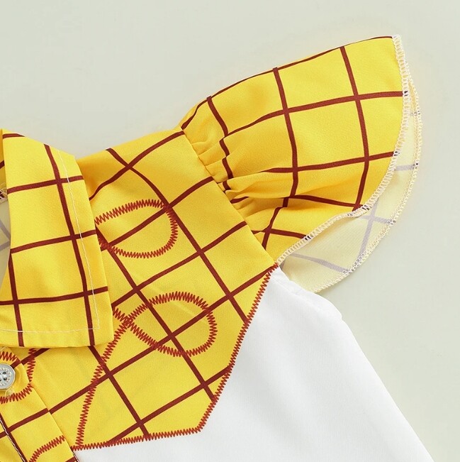 NEW Toy Story Cowgirl Jesse Girls Denim Skirt Outfit Halloween Costume