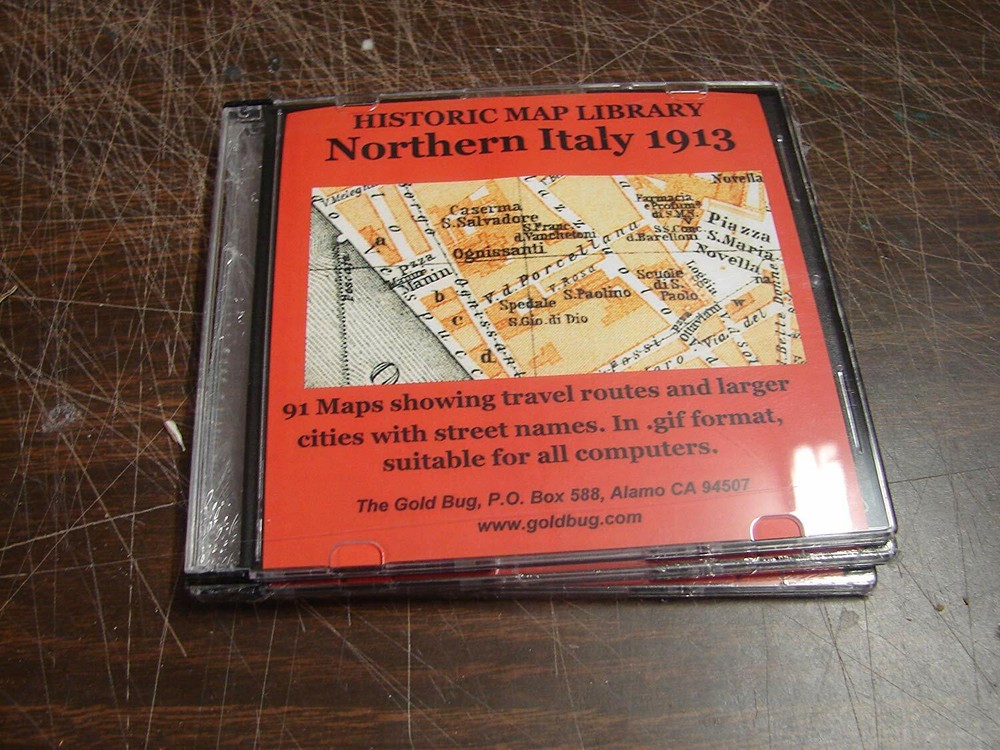 9 Historic Map Library CDs by Gold Bug Free Shipping