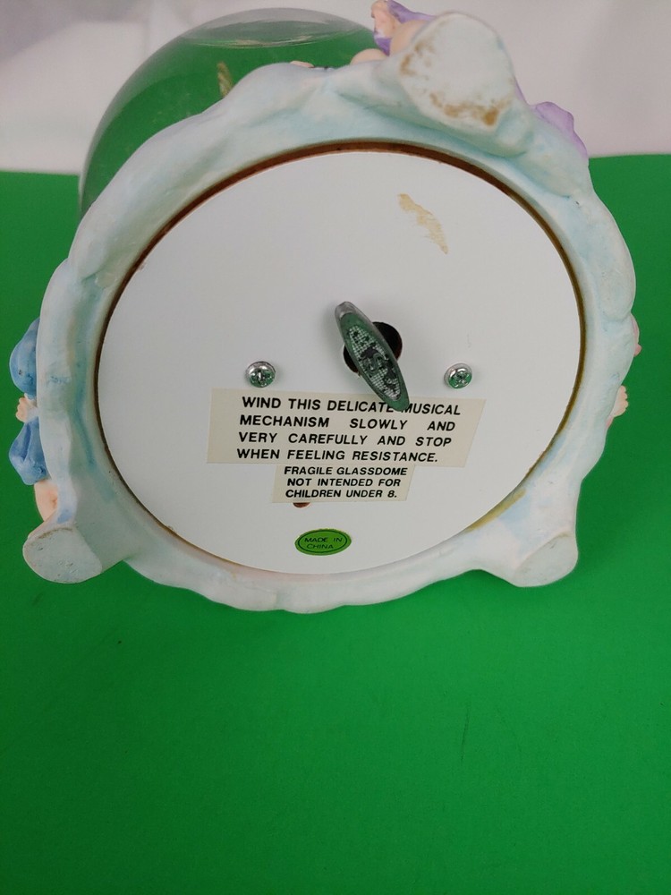 Musical Angel Snow Globe Used