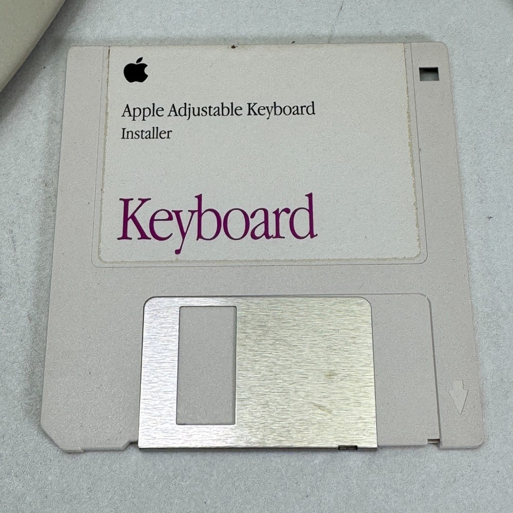 Vintage Apple Mac Adjustable Keyboard M1242 + Numeric Keypad & Disk Ergonomic