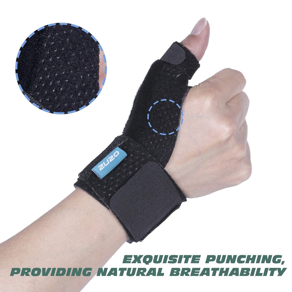 2U2O Compression Reversible Thumb & Wrist Stabilizer S/M, Black