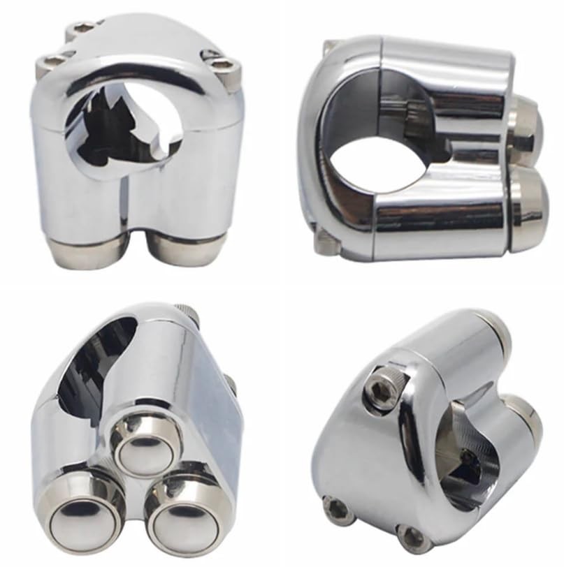 Universal 3 Buttons CNC Hand Control Momentary Switch Micro 1 Inch Chrome