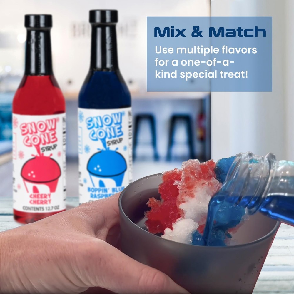 Instant Enjoyment 4 Pack Sno-Cone Syrups - Cherry, Grape, Orange & Raspberry