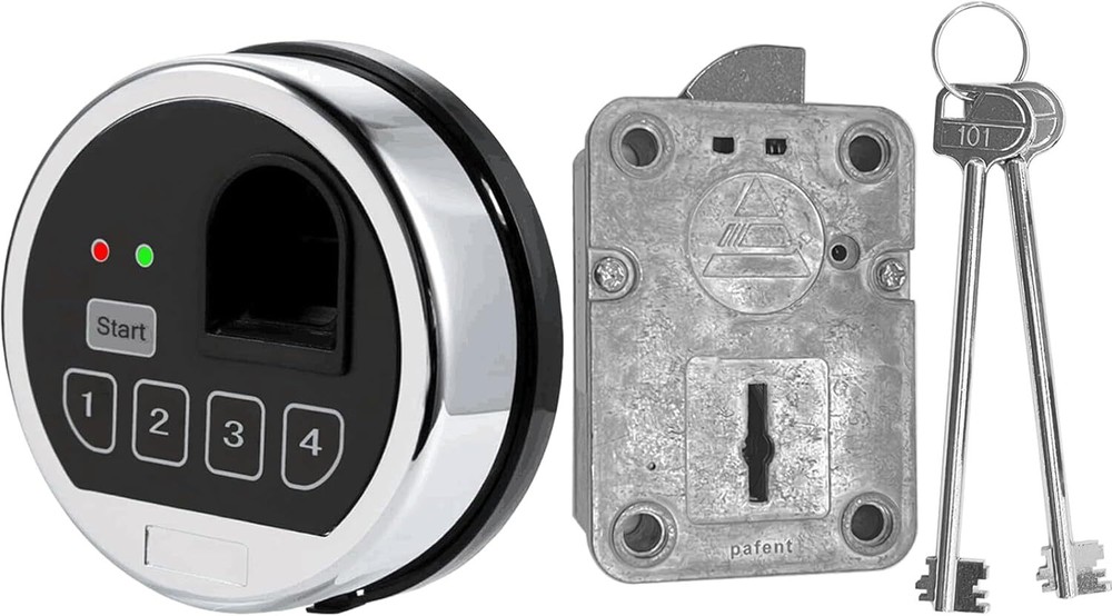 EMP Fingerprint Electronic Keypad Lock Left Swing Bolt Gun Safe Lock Replacment