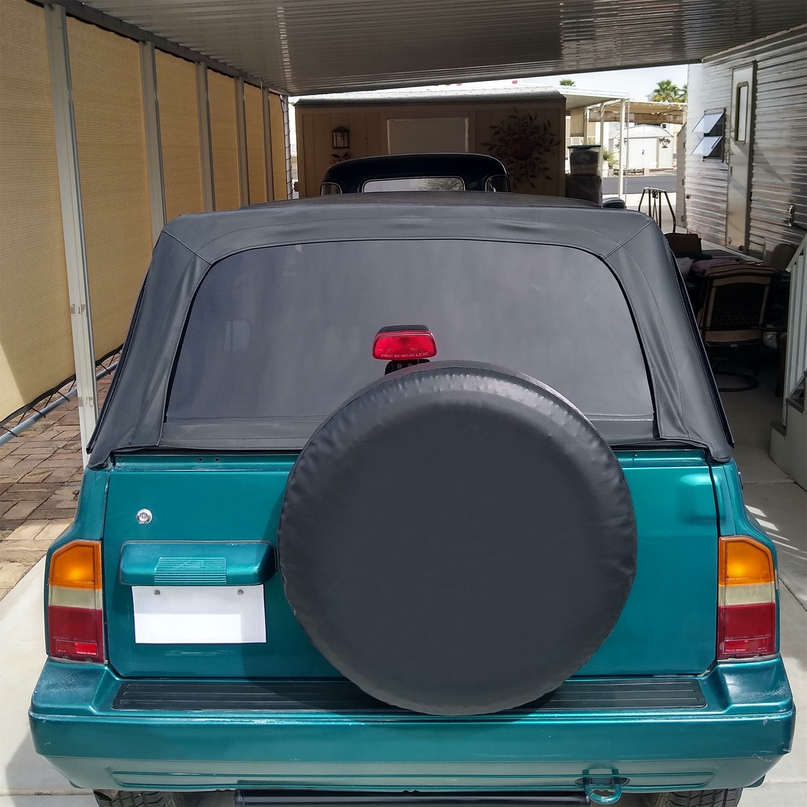 For 1995-1998 Suzuki Sidekick & Geo Tracker Soft Top w/ Tinted Windows in Black