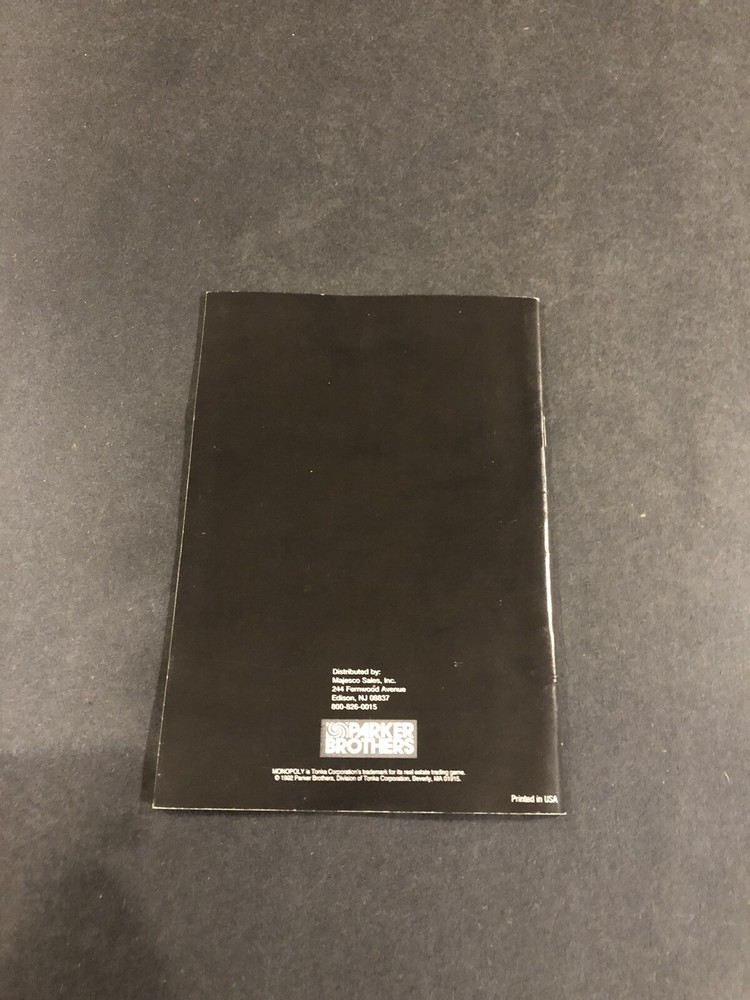 Monopoly snes manual