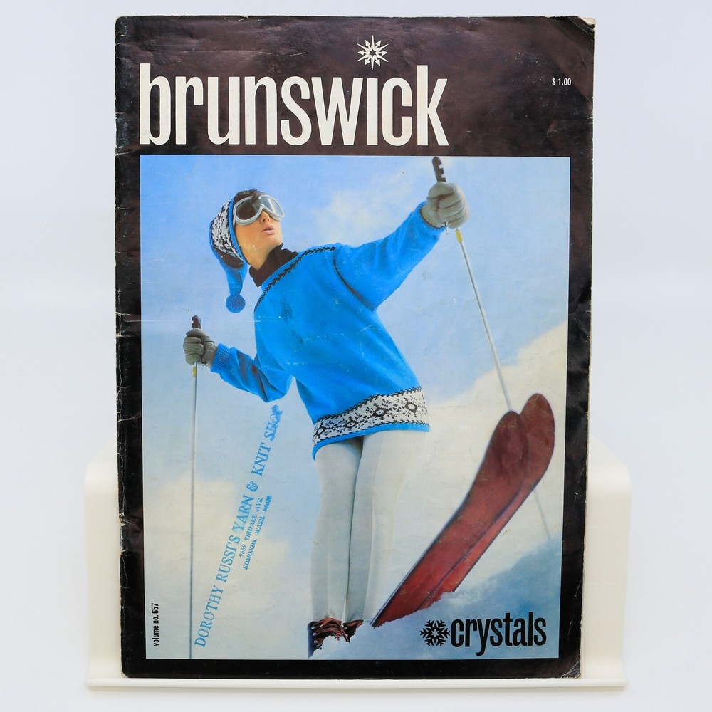 Vintage Brunswick Volume 657 Crochet & Knitting Patterns Mod Atomic 1960s