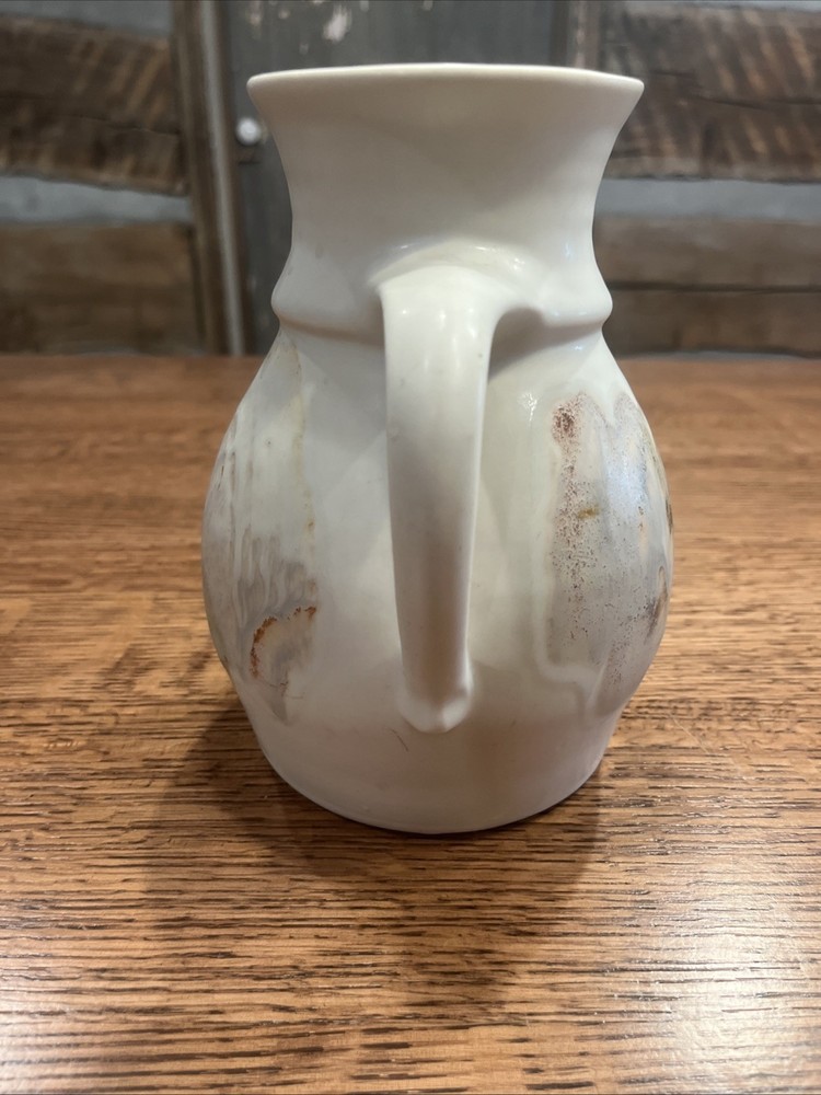 Handcrafted Studio Pottery Pitcher Signed By Artist