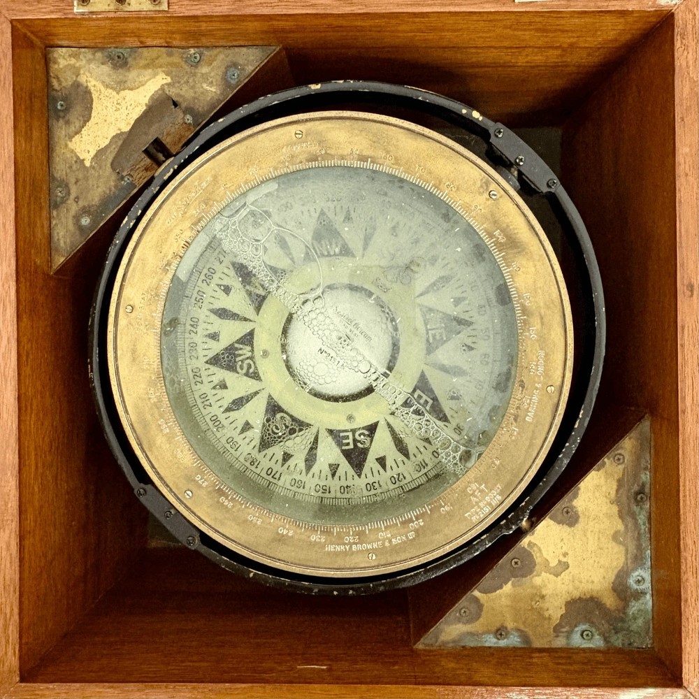 Authentic Compass on Stand | Gentlemen's Office Decor, Brass Navigation Display