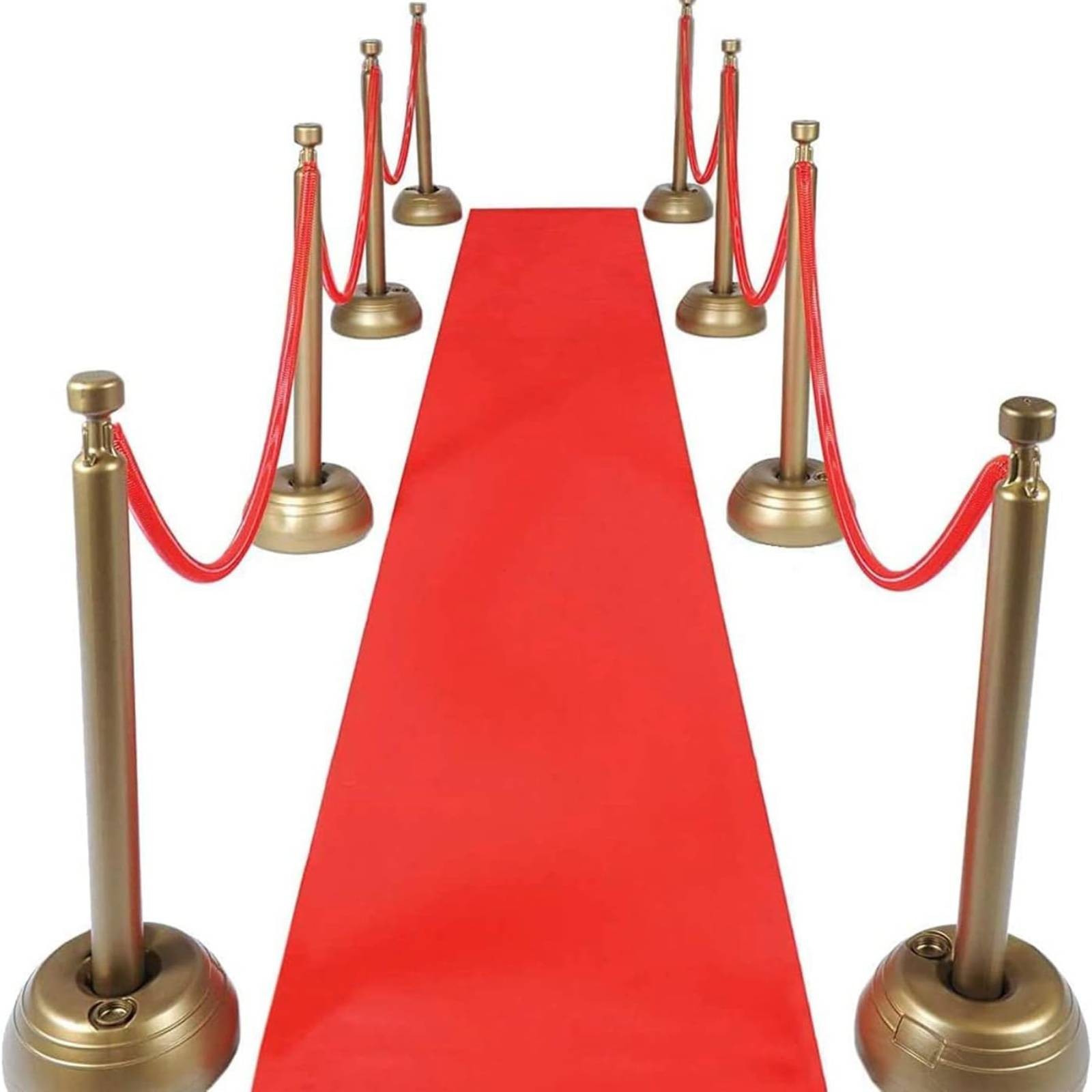 Red/White Wedding Carpet Non-Woven Polyester Wedding Aisle Runner for Ceremony