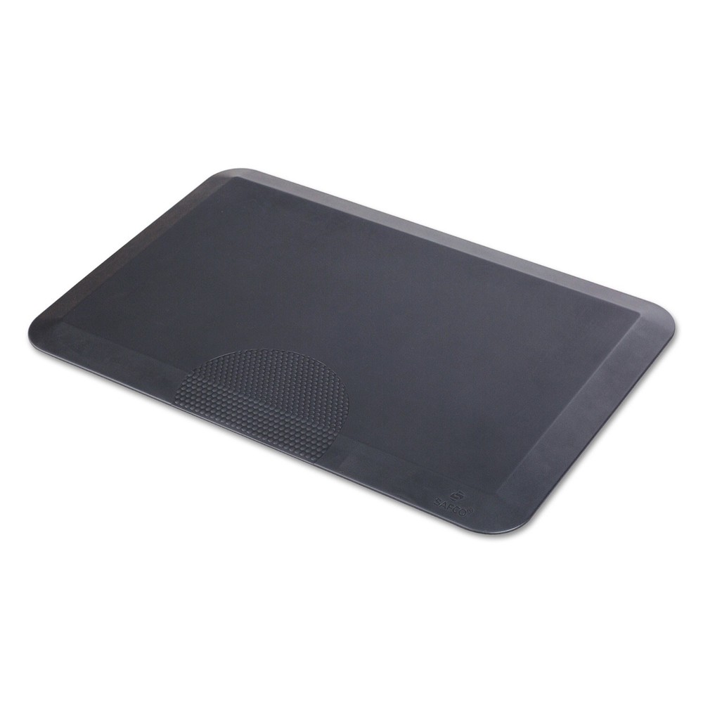 Anti-Fatigue Mat Rectangular Black Textured Surface 20" x 30" 2110BL