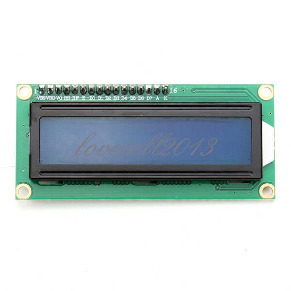 IIC/I2C/TWI/SP​​I Serial Interface1602 16X2 Character LCD Module Display Blue