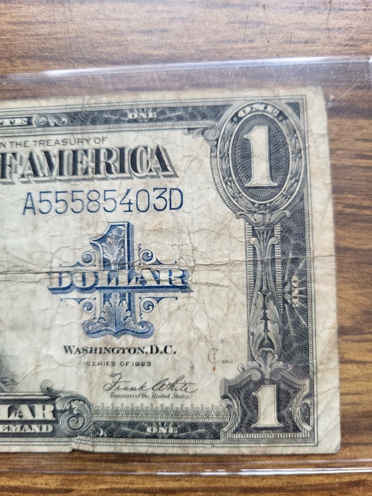 1923 $1 ONE DOLLAR ” SILVER CERTIFICATE LARGE SIZE NOTE