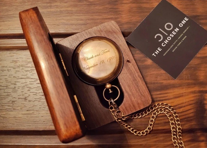 Personalized Compass, custom engraved compass, gift for mom, Working Compass