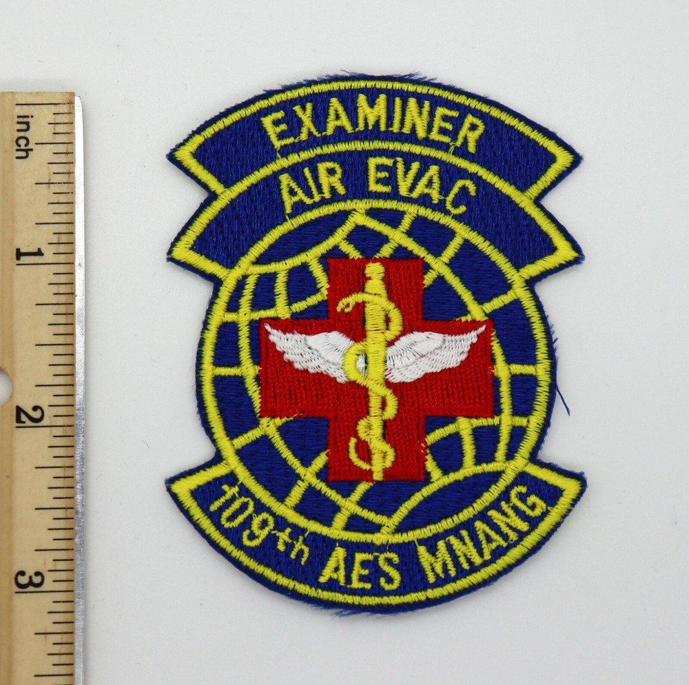 US AIR FORCE 109th AEROMEDICAL EVACUATION SQUADRON MN ANG EXAMINER PATCH USAF