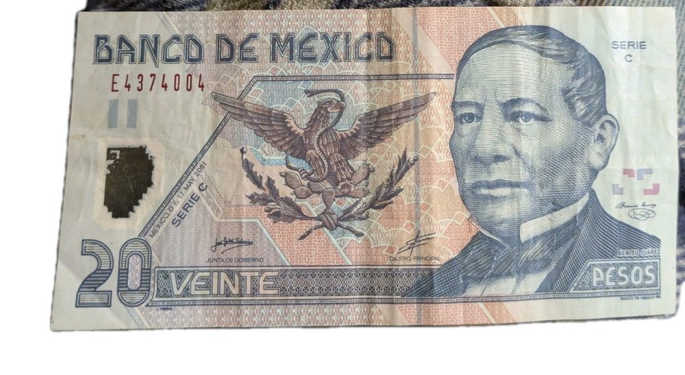 MEXICO 20 Pesos 2001 Series c