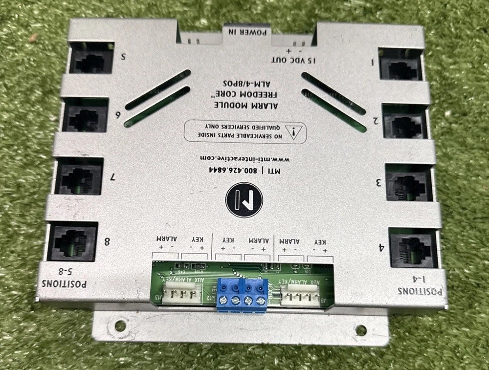 MTI Interactive Alarm Module Freedom Core ALM-4/8POS USED Untested Equipment