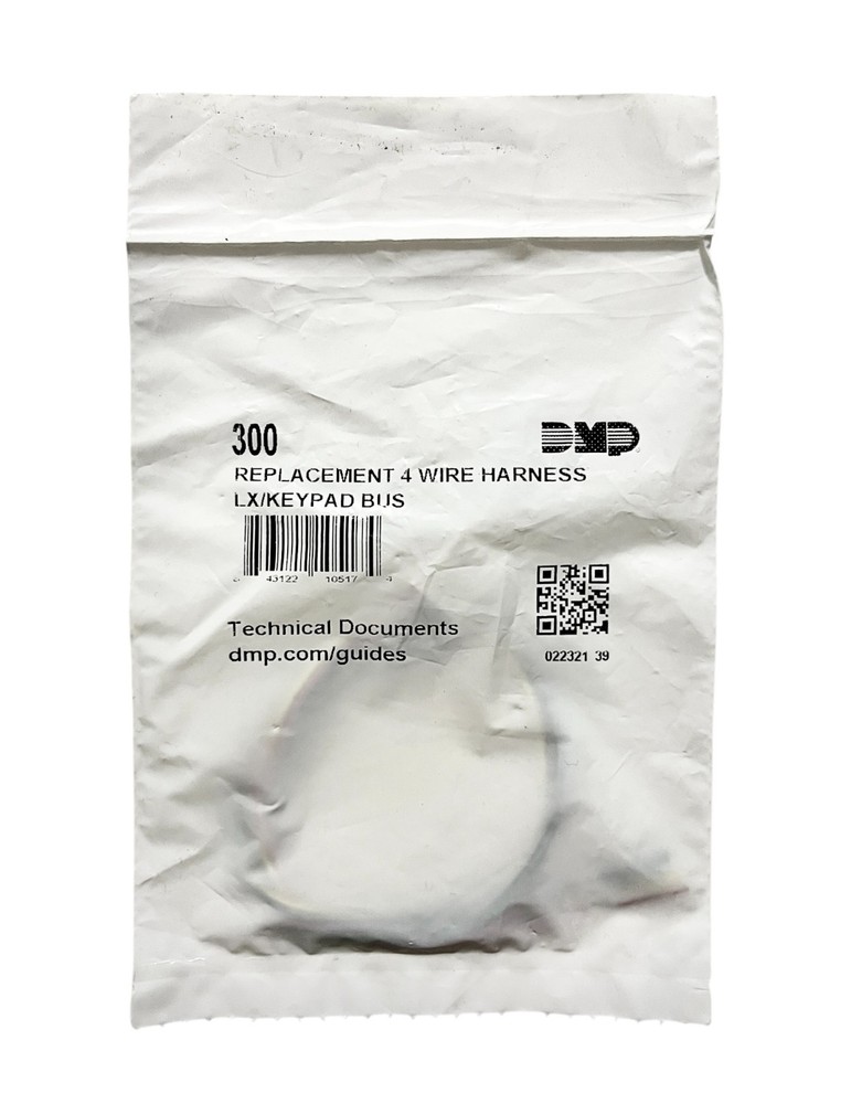 DMP 300 Replacement 4-Wire Harness LX/Keypad Bus Bagged