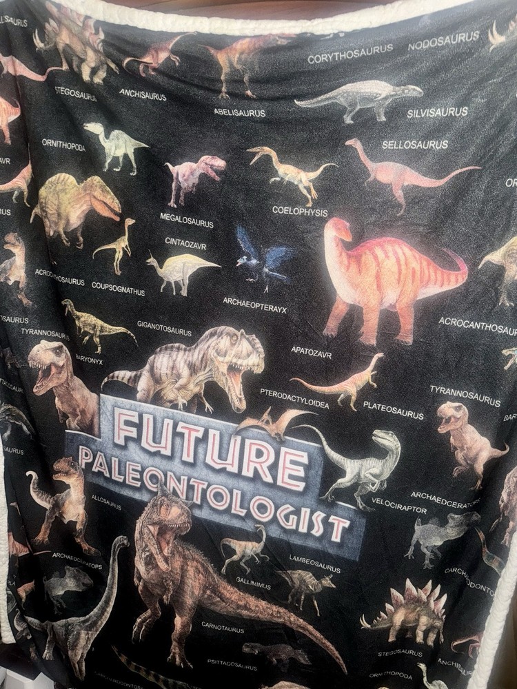 Future Paleontologist Plush Blanket