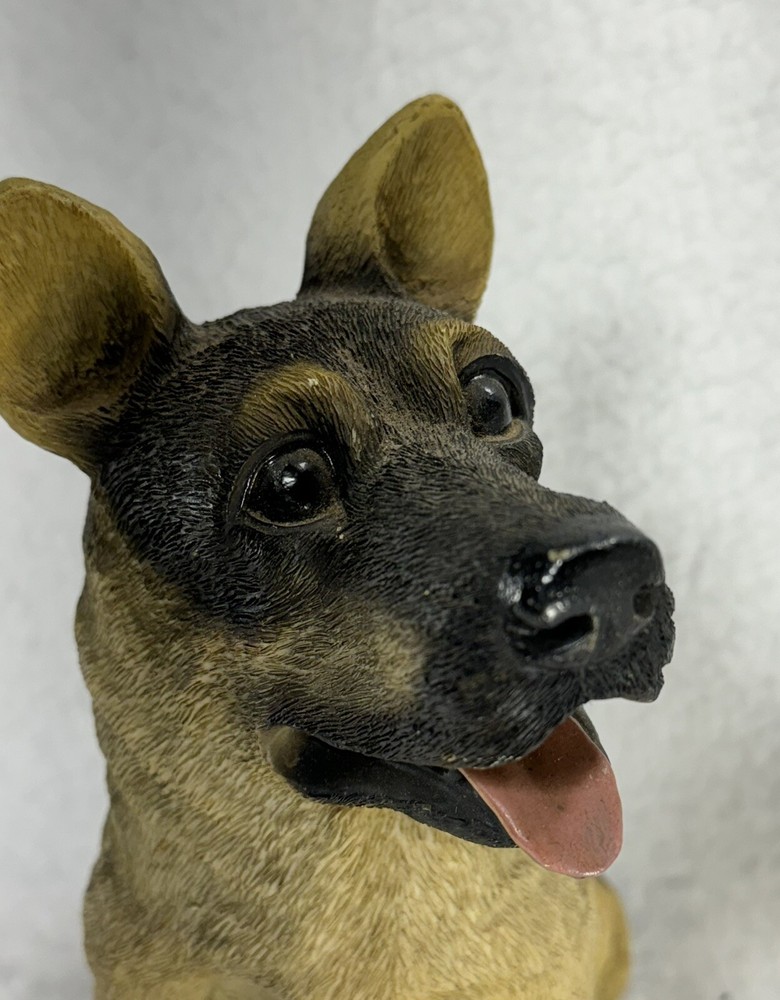 German Shepherd Poly Resin Dog Statue