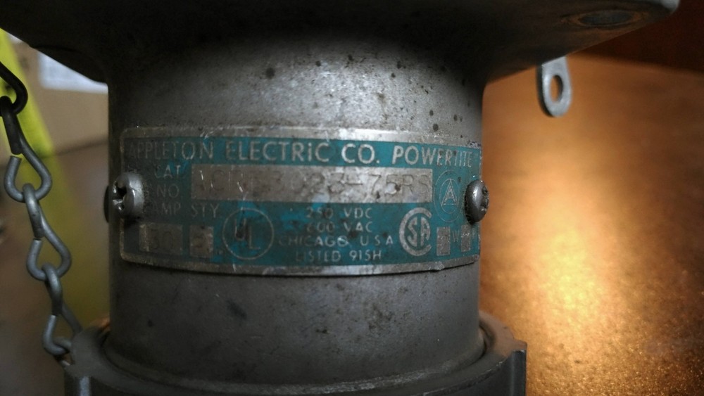 Appleton Electric Co. Receptacle ACRE3923 30A 3-pole