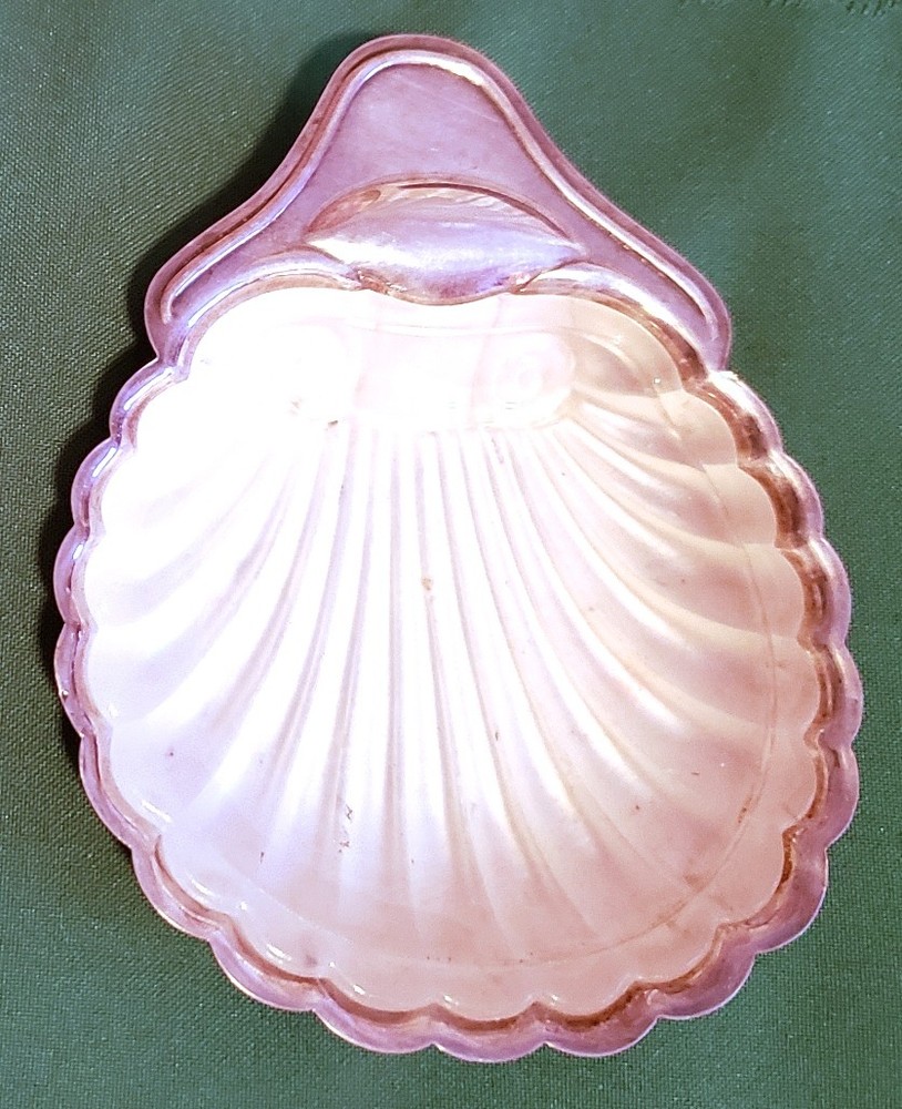 Vintage 5" Silver Plated Scallop Shell Dish England