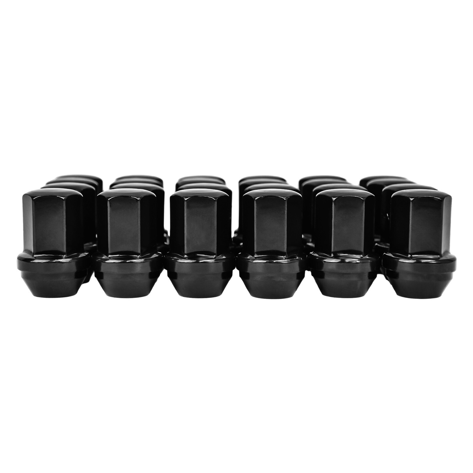 (24) 14x1.5 Black Factory Style Lug Nuts for Chevy Silverado 1500 Tahoe Colorado