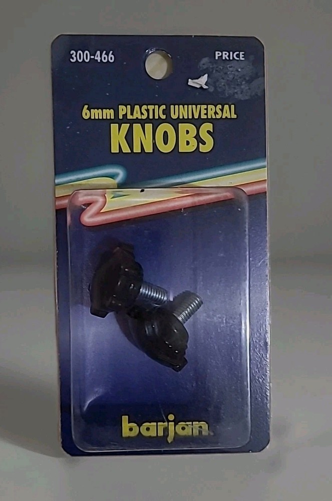 6MM Mounting Knobs For CB Radio • 2 Packs • 4 Pcs • New • Barjan • CB Side Knobs